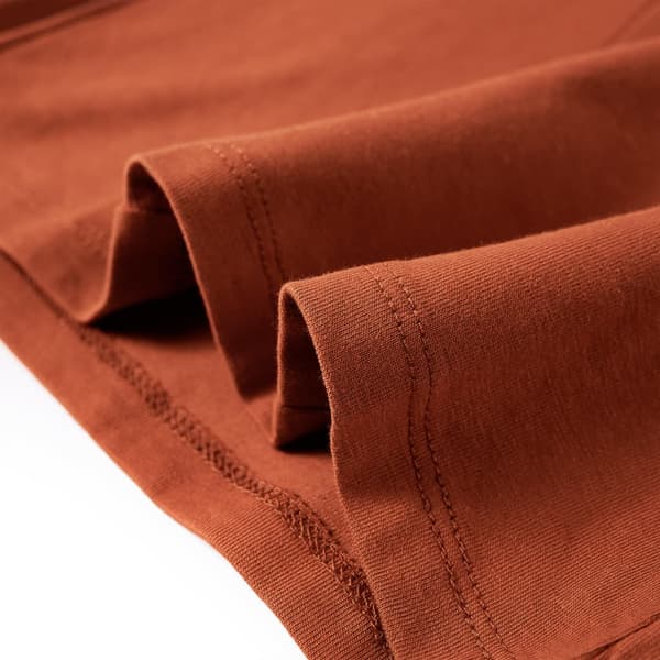 Børne langærmet T-shirt, cognac, 128