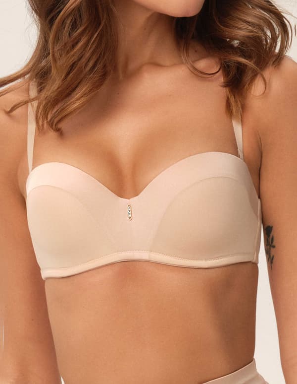 Ondrea Esotiq push-up -rintaliivit | beige 65E
