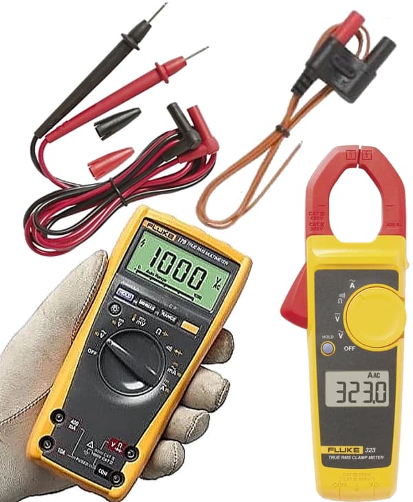 Digitalt multimeter + tangmeter strøm- og spændingsmåling 600V Fluke
