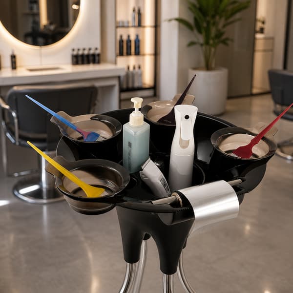 Frisørassistentvogn til farvning af kosmetik til SPA-salonens stativ