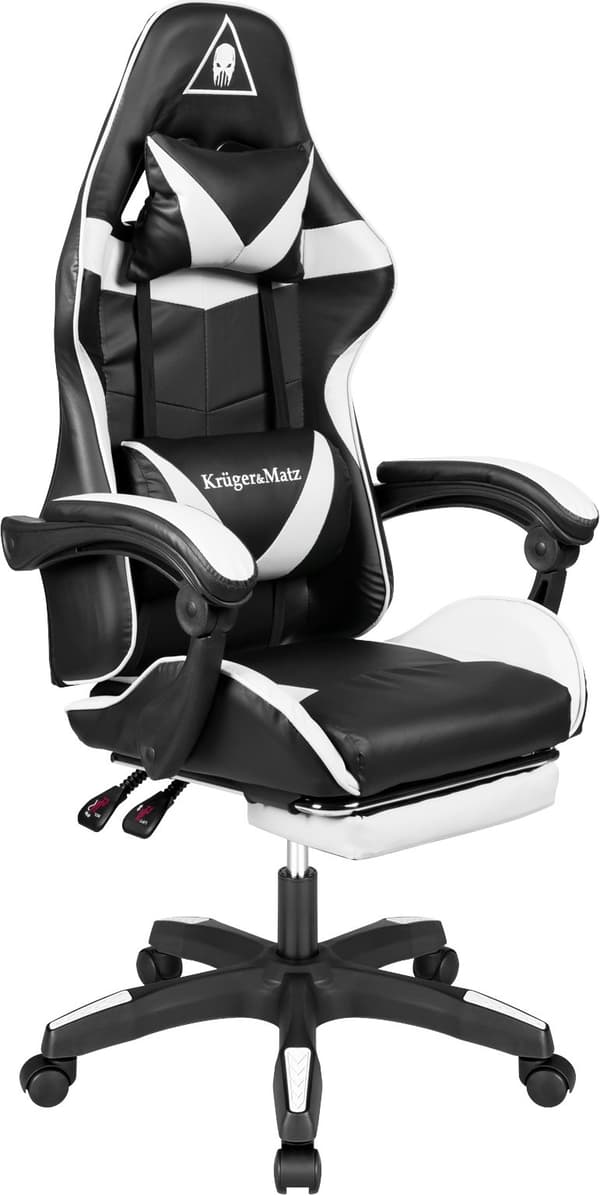 Kruger & Matz GX-150 Sort/Hvid Gamingstol
