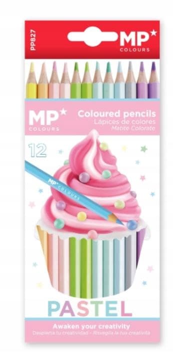 Pastellikynät MP 12 väriä PP827