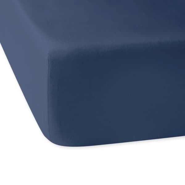 Bomullslakan 200x220 slät satin blå