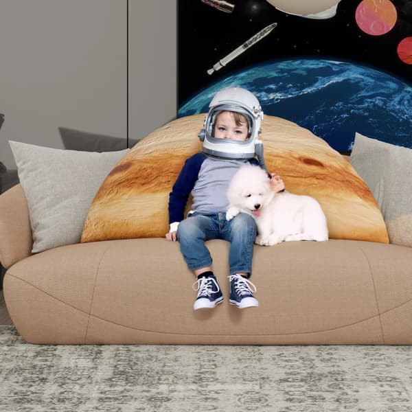 Avlång rullkudde med 3D-mönster i Jupiter