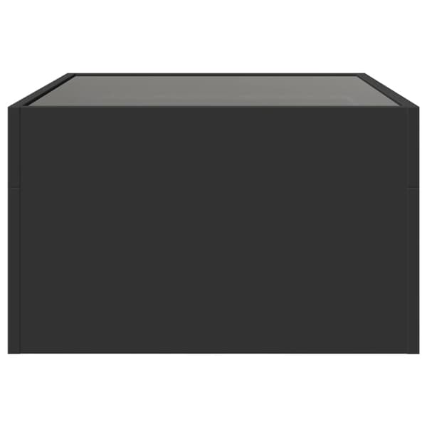 vidaXL Infinity LED sofabord sort 70x50x30 cm