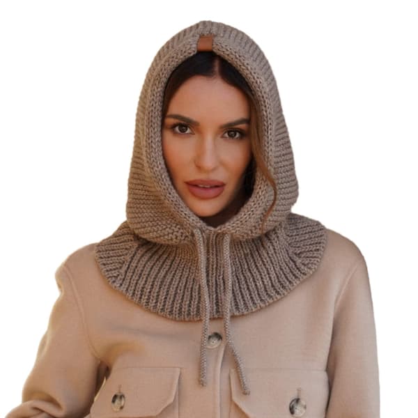 Balaclava Hætte Balaclava Farve Cappuccino Kamea-Majrag