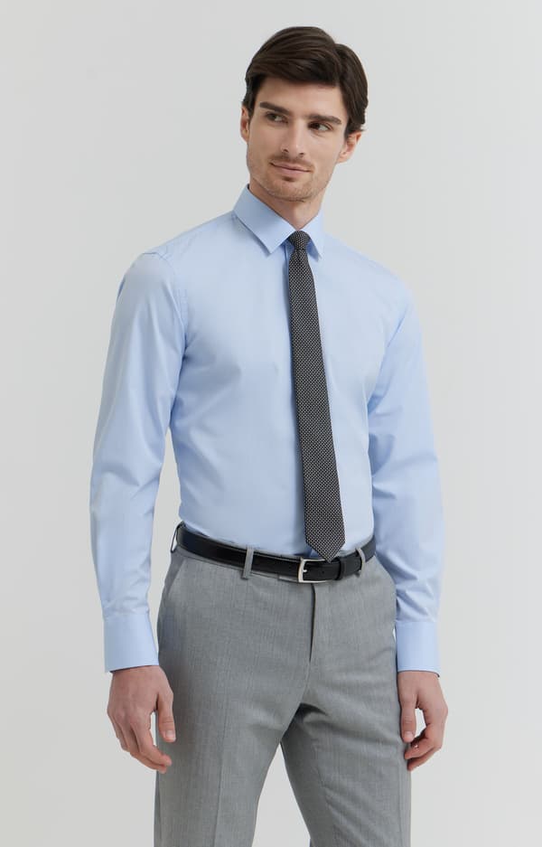 Mikromønstret skjorte 188-194/42
