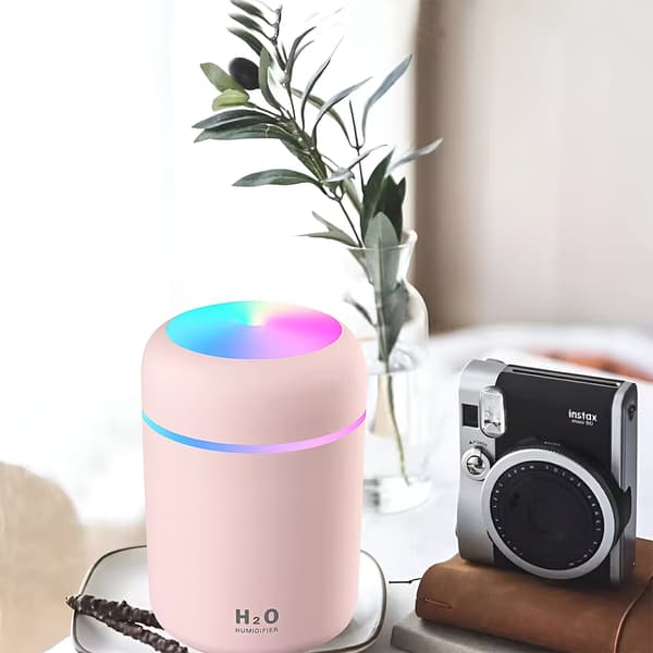 Luftfugter aromadiffuser farve LED-lampe USB