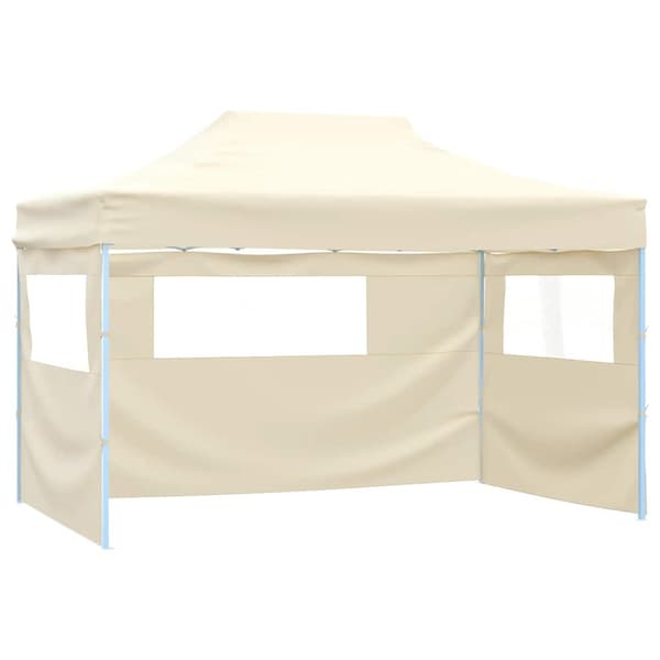 vidaXL professionelt foldbart festtelt, 4 sider, 3x4 m, stål