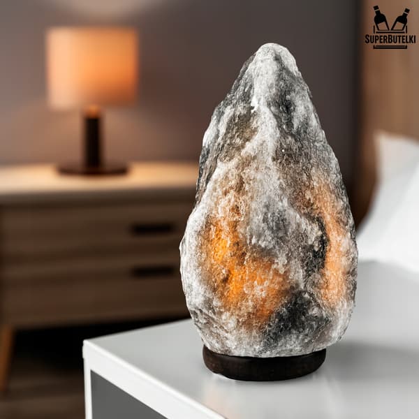 Saltlampa 3-5 kg grå - luftjonisator
