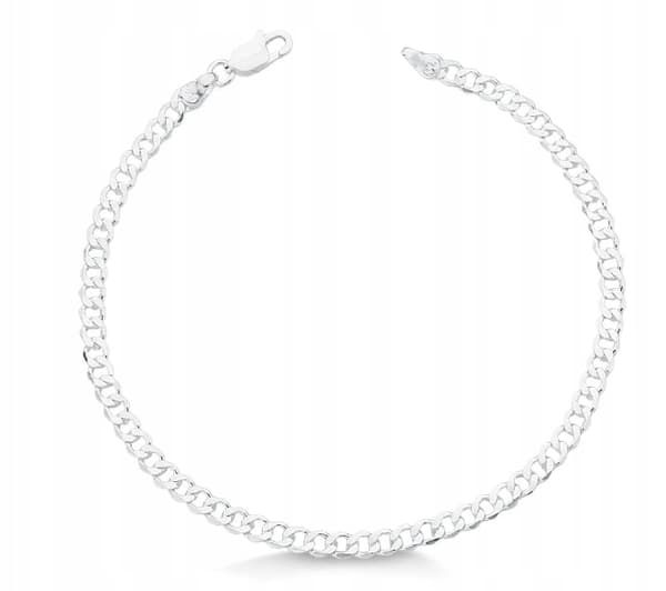 Damearmbånd i sølv 925 sølv rustning 18,5 cm fuld rustning