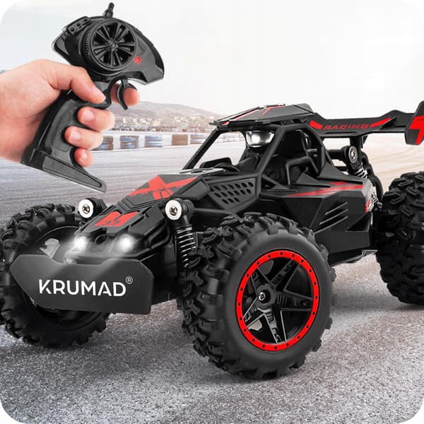Fjernstyret bil TIL børn, RC-bil, offroad, 2,4 GHz, 2 batterier