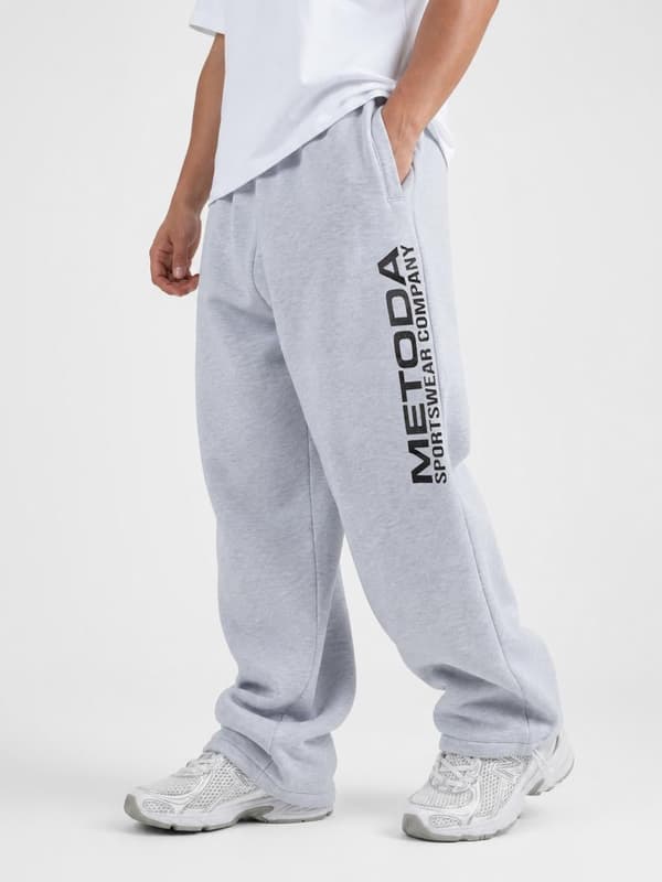 Method Sport Vertical Herr Baggy Grå Träningsbyxor M