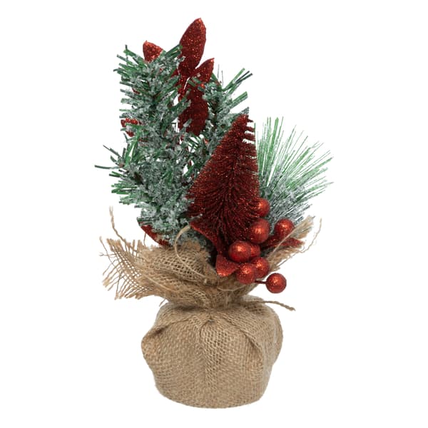 Joulukuusi 24 cm punainen