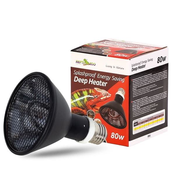 Repti-Zoo dybdevarmer 80W - strålevarmer