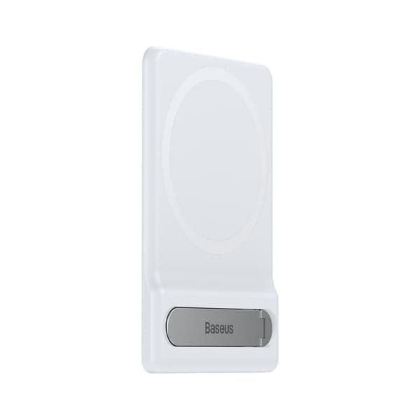 Hopfällbart telefonställ med magnetisk hållare, vit