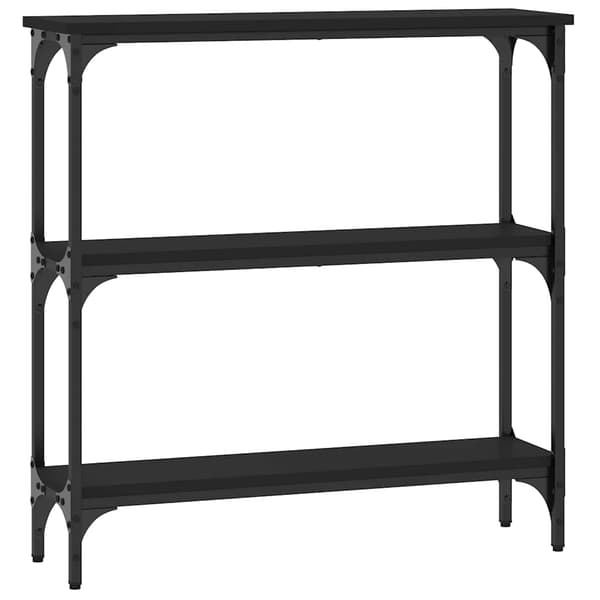 vidaXL konsolbord sort 75x22,5x75 cm