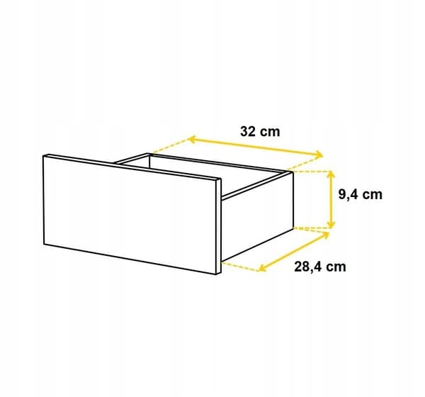 GABRIEL SÄNGBORD 40 CM ANTRACIT - SET OM 2
