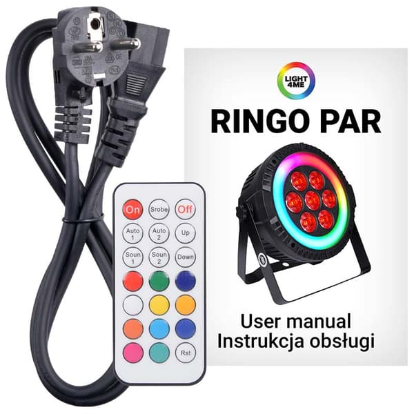 LIGHT4ME RINGO PAR scene reflektor med LED-ring