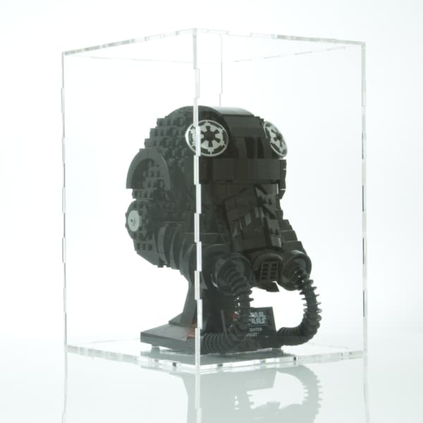 Lego-kypärän vitriini, pöly- ja UV-suoja, Star Wars, Marvel