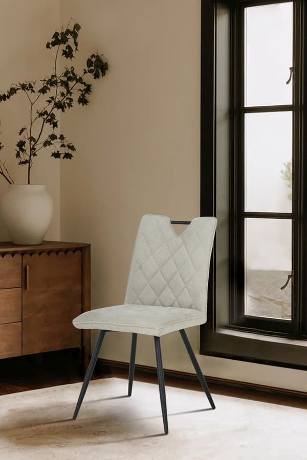 DALIA beige polstret stol