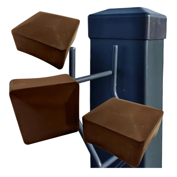 Utvändig lock för profil, lock, tak, 40x40, 20 stycken, brun