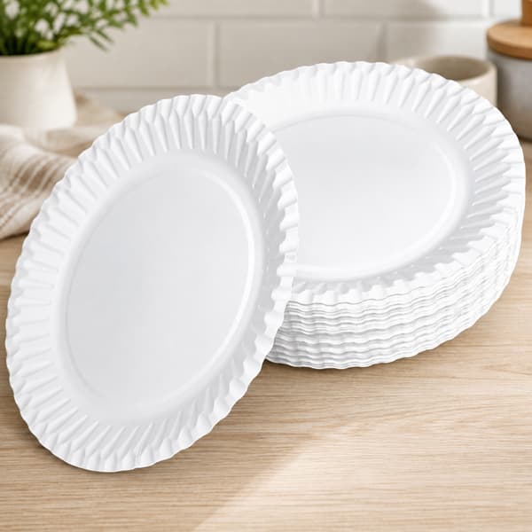 Vita EKO papperstallrikar 18 cm 100 st.