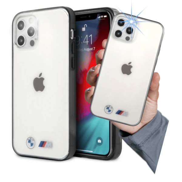 BMW Sandblast-etui til iPhone 12 Pro Max, gennemsigtig