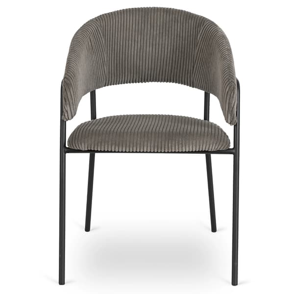 TINKA Polstret Stol Grå Corduroy Moderne Loft