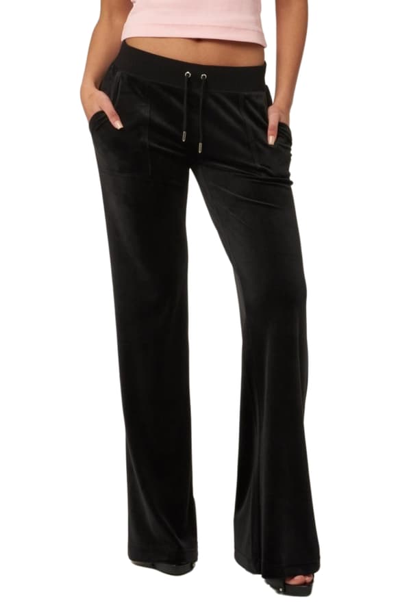 Juicy Couture Sorte Layla Low Rise Dame Joggingbukser S