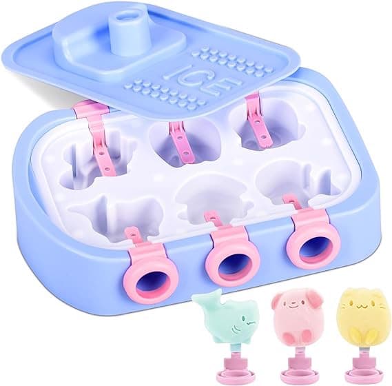 Mini silikonglassform blandade mönster 6 st