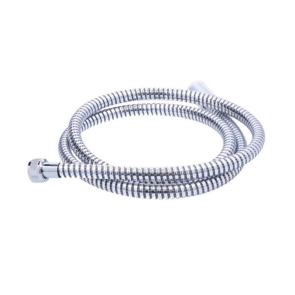 Bruserslange, forstærket, 1,5 m, 1/2" gevind, krom