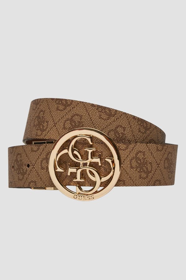 Guess Brunt Vendbart Monogrambælte til Dame Noelle REV H35 M