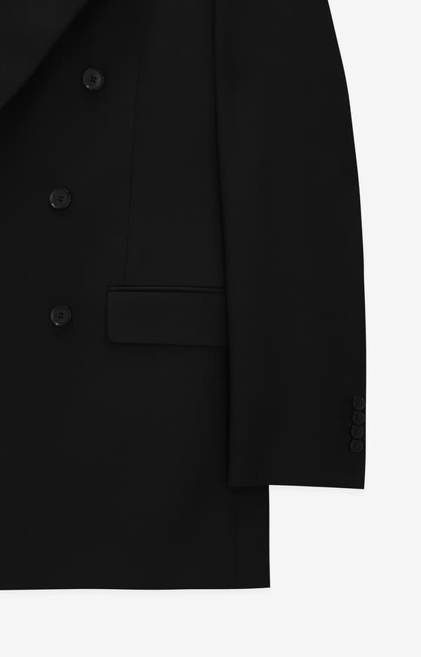 Slimfit uldjakke 54