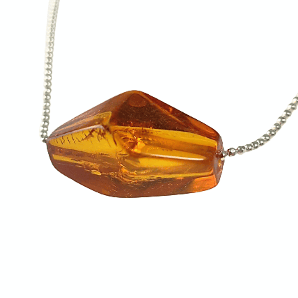 Cognac rav halskæde - Baltisk rav Collier