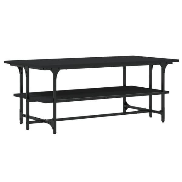 vidaXL sofabord, sort, 100x50x40 cm, træbaseret materiale