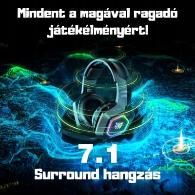 ONIKUMA K10 RGB Sorte Hovedtelefoner