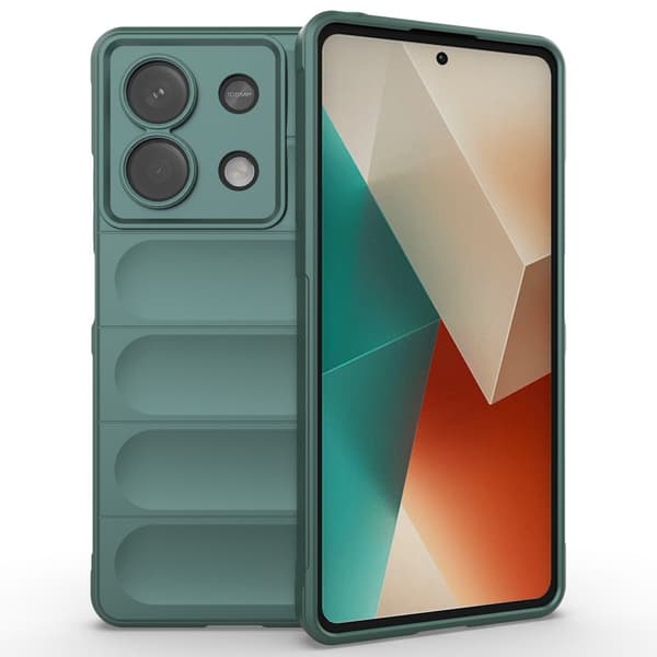 Xiaomi Redmi Note 13 5G Gaming Stødsikkert Etui, Grøn