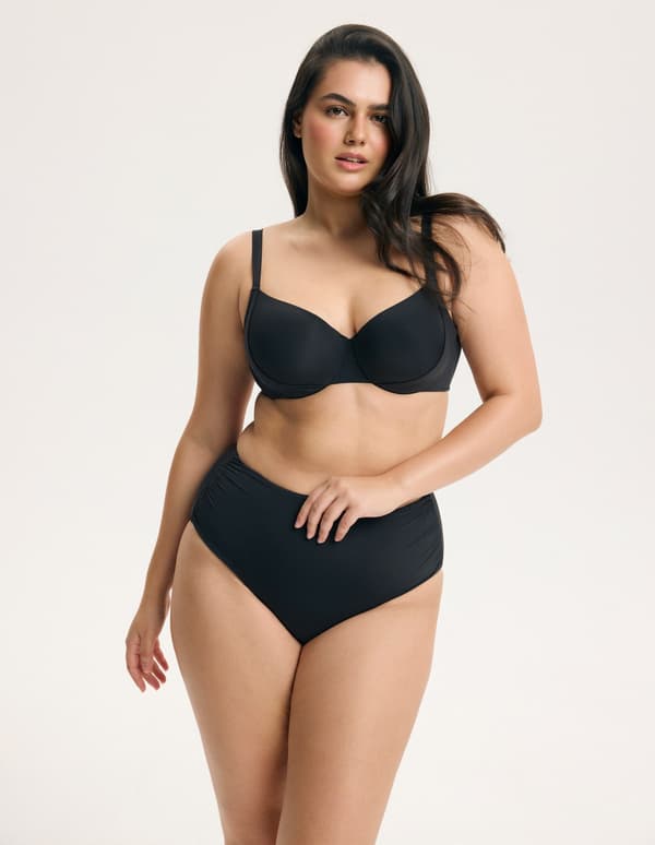 Esotiq BASE Vatteret Bh Bikinitop | Sort 80D