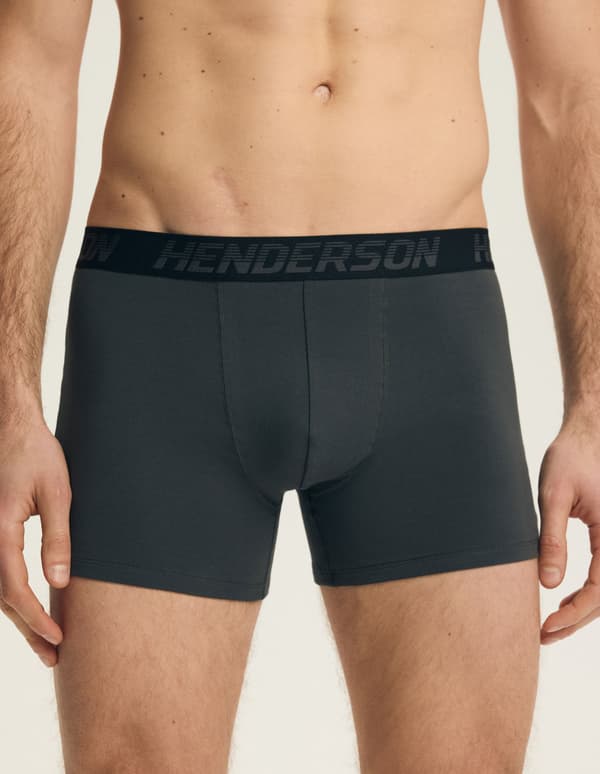 Henderson Bench 3-pak boxershorts | sort, grå M