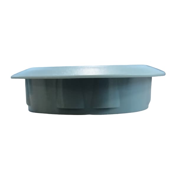 Ventilationsåbning til møbelskab, diameter 50, grå, 10 stk.