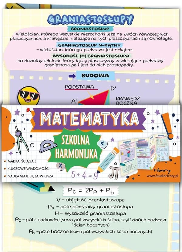 Matematiskt dragspelsfusklapp - pyramider B6