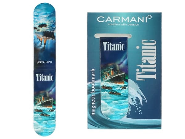 Carmani, magnetisk bogmærke - titanic