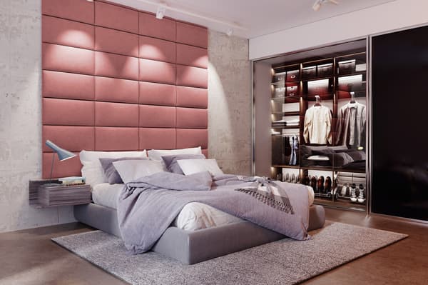 Klädd panel 50x50 Magic Velvet 2257 (Dusty pink)