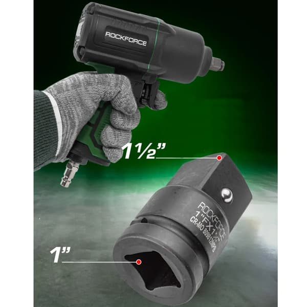 ROCKFORCE IMPACT -sovitin 1"(F)x1.5"(M) CR-MO-teräs