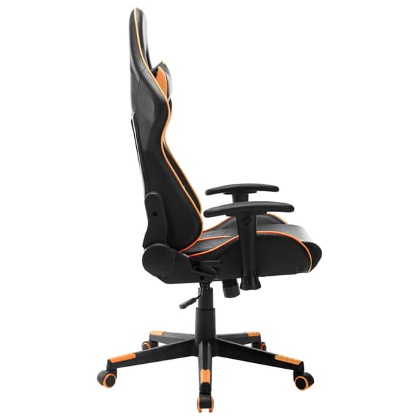 vidaXL gamingstol, sort og orange, kunstlæder