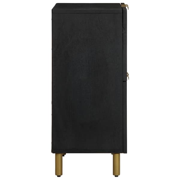 vidaXL skab, sort, 60x33x75 cm, træbaseret materiale