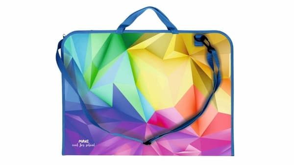 A3 tegnemappe med geometrisk print
