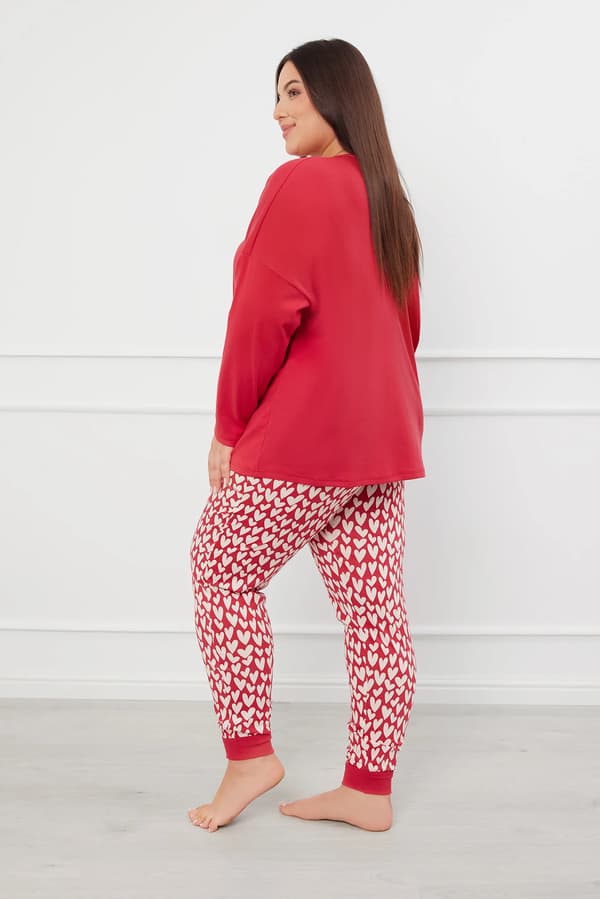 Evora dampyjamas långärmad, långbyxor M