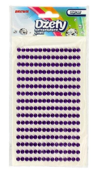Itseliimautuvat violetit strassit 4mm 240kpl